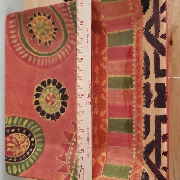 Rio 10" Square Aztec Print Plate - Picture 4 of 7